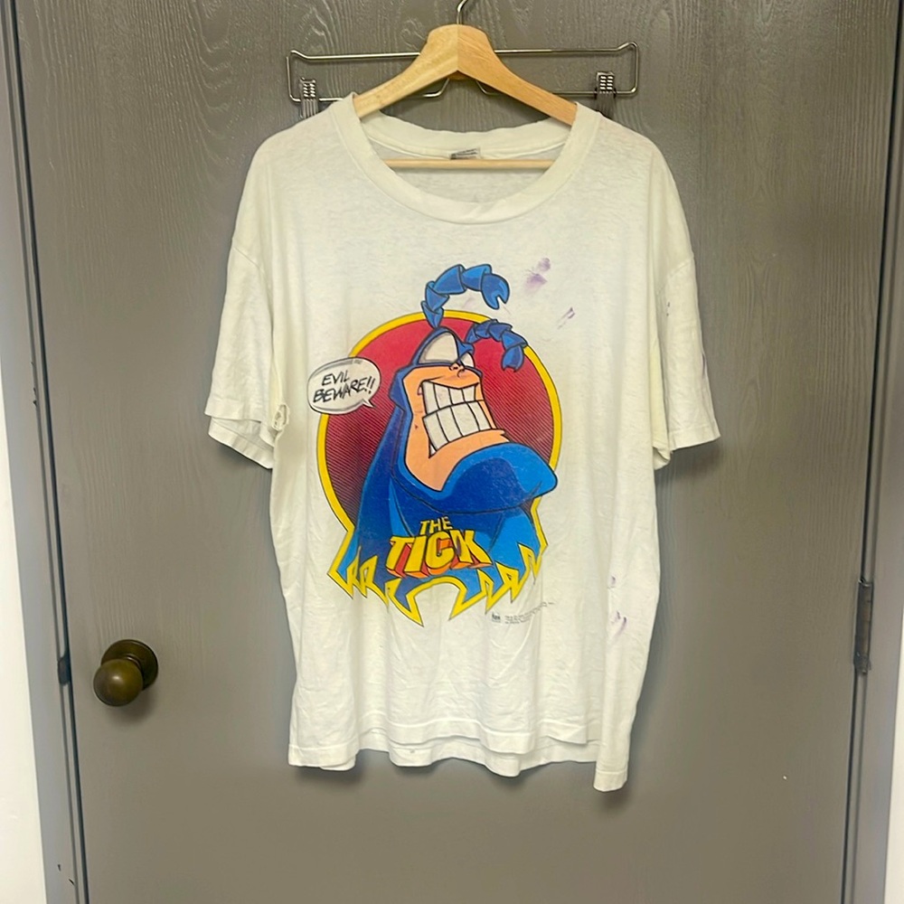 VINTAGE 1994 The Tick SINGLE STICTH ALL AROUND.